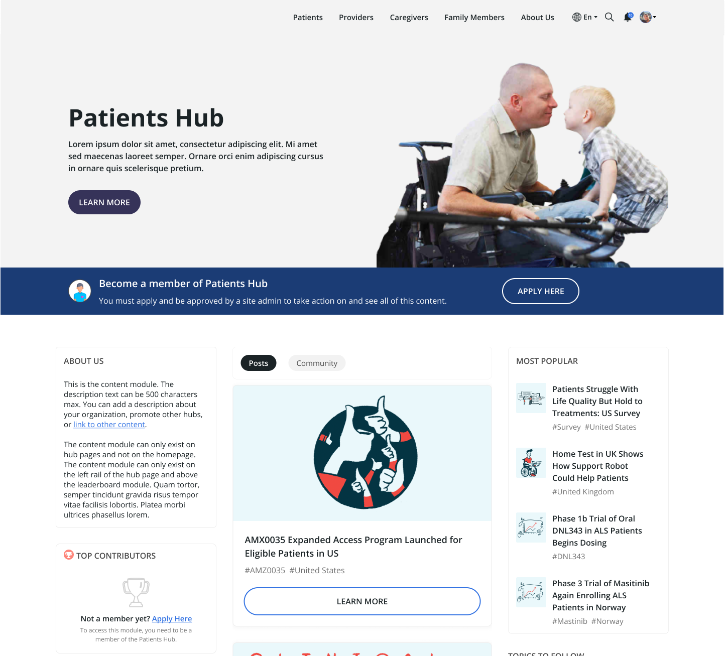 Patient Community Portal